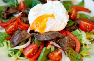яйцо с куриной печенью